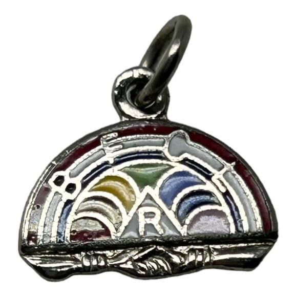 Unbranded Jewelry - International Order of Rainbow for Girls BFCL Bracelet Journal Bible Charm Vtg